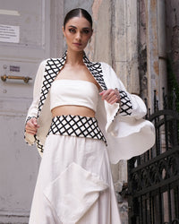 Burcu Aslan Kimono MOZE LINEN JACKET SHORT KIMONO