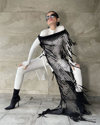 Burcu Aslan Dress OTE MESH FULL LENGTH TOP DRESS