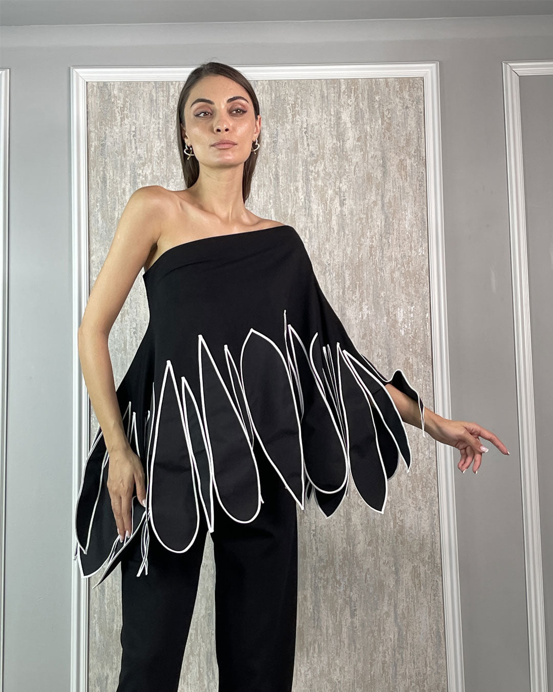 Burcu Aslan Blouse GORMA LIMITED EDITION FLEXIBLE CLOAK-BLOUSE