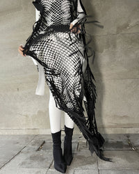 Burcu Aslan Dress OTE MESH FULL LENGTH TOP DRESS