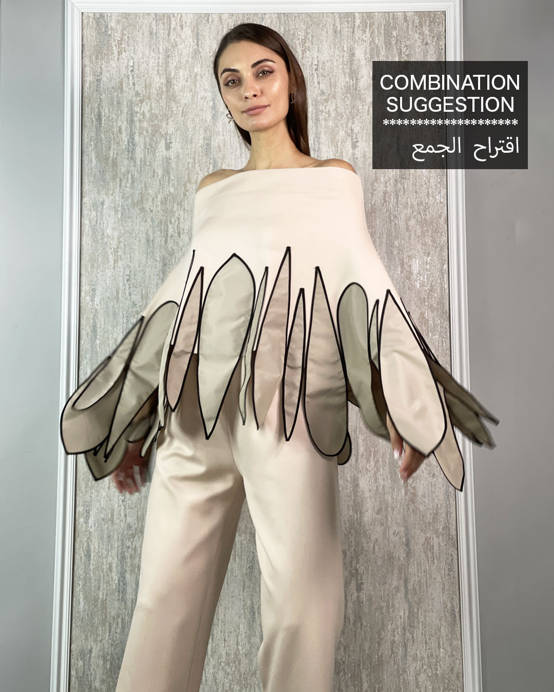 Burcu Aslan Blouse BAN LIMITED EDITION FLEXIBLE CLOAK -BLOUSE