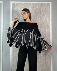 Burcu Aslan Blouse GORMA LIMITED EDITION FLEXIBLE CLOAK-BLOUSE