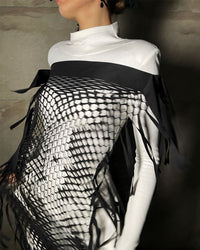 Burcu Aslan Dress OTE MESH FULL LENGTH TOP DRESS