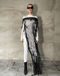 Burcu Aslan Dress OTE MESH FULL LENGTH TOP DRESS