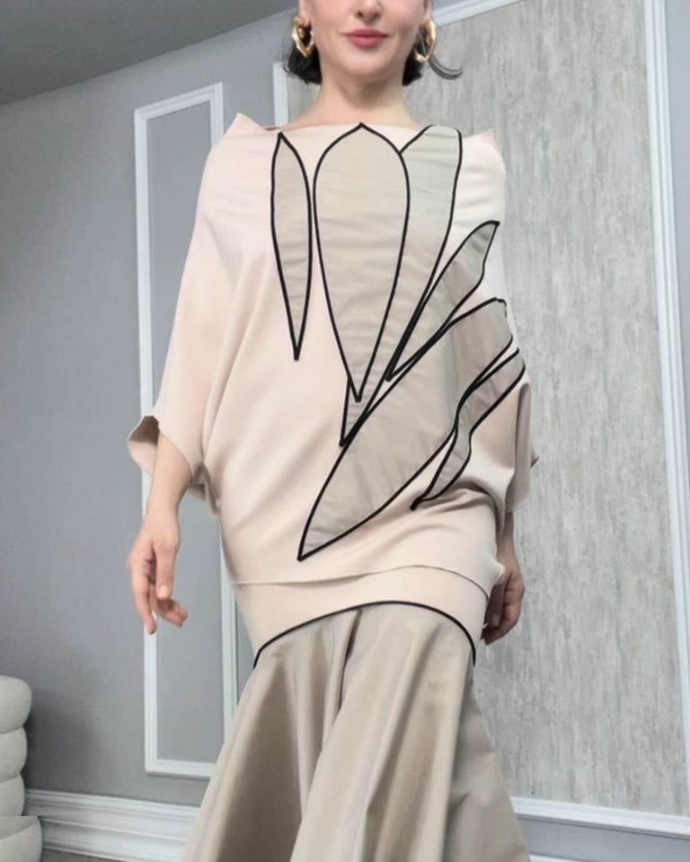 Burcu Aslan Blouse POLIRO OVERSIZE FLEXIBLE VISCOSE BLOUSE
