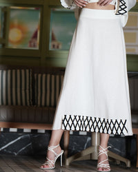 Burcu Aslan Skirt NELI LINEN SKIRT