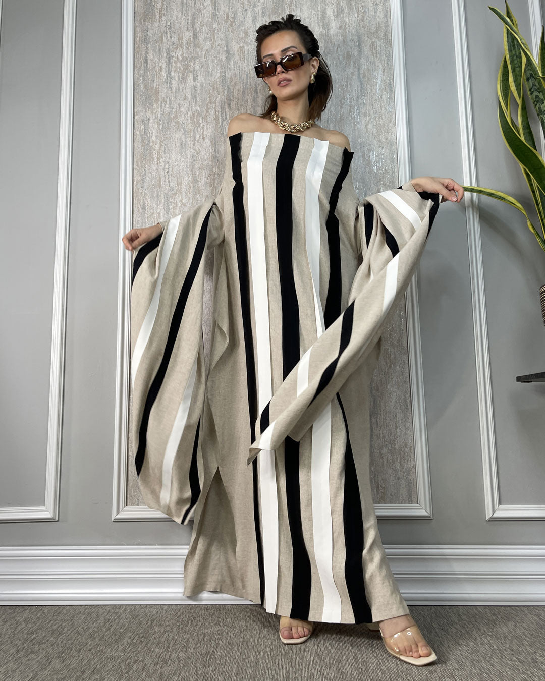 Burcu Aslan Dress TINOLA DRESS & SHAWL SET