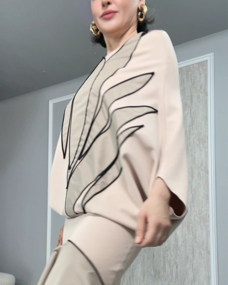 Burcu Aslan Blouse POLIRO OVERSIZE FLEXIBLE VISCOSE BLOUSE