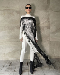 Burcu Aslan Dress OTE MESH FULL LENGTH TOP DRESS