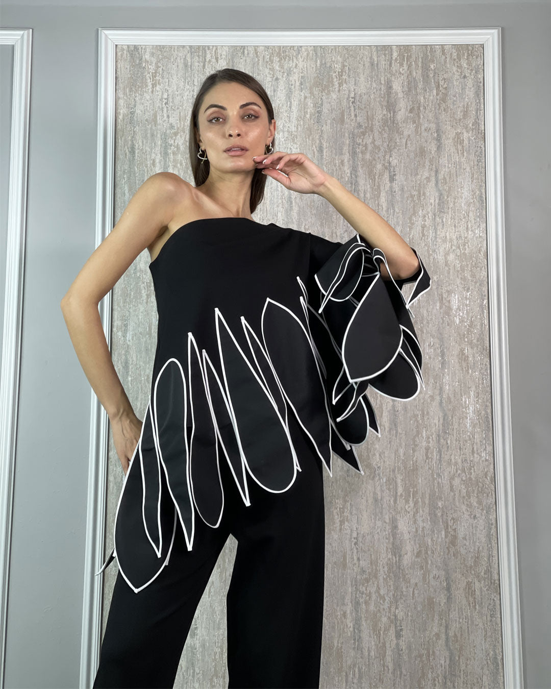 Burcu Aslan Blouse GORMA LIMITED EDITION FLEXIBLE CLOAK-BLOUSE