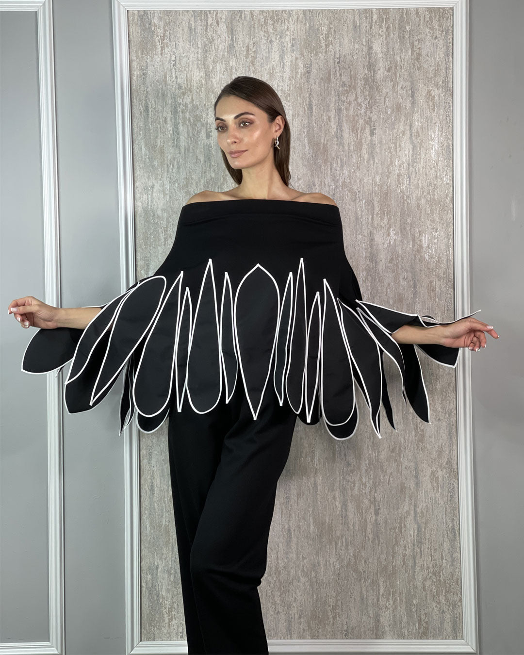 Burcu Aslan Blouse GORMA LIMITED EDITION FLEXIBLE CLOAK-BLOUSE
