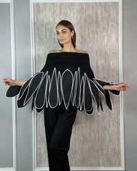 Burcu Aslan Blouse GORMA LIMITED EDITION FLEXIBLE CLOAK-BLOUSE
