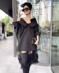 Burcu Aslan Tunic BASO OVERSIZE SHIRT-TUNIC