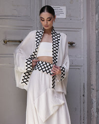 Burcu Aslan Kimono MOZE LINEN JACKET SHORT KIMONO