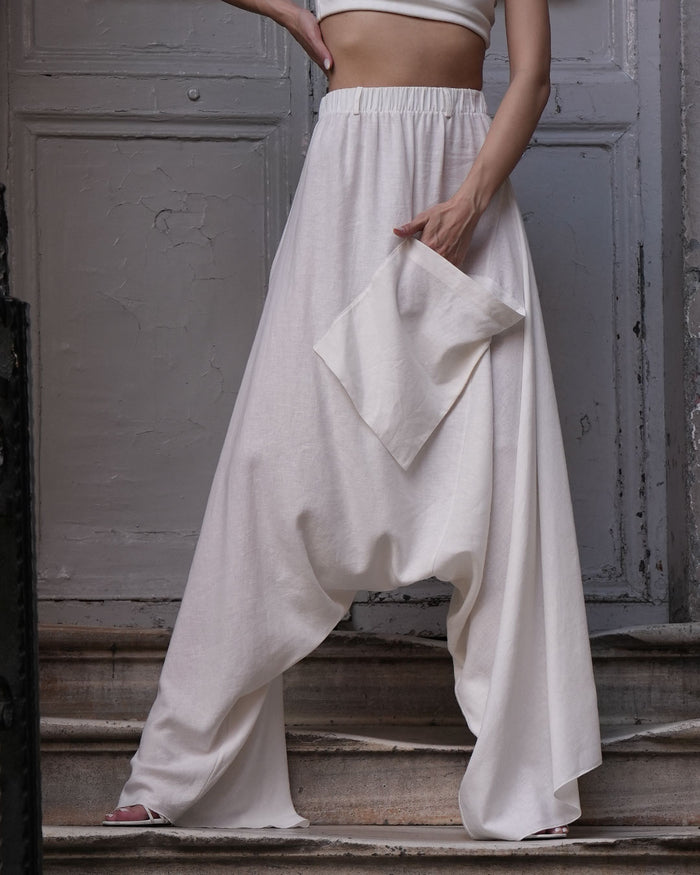 Burcu Aslan Shalwar ASYO LINEN SHALWAR