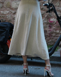 Burcu Aslan Skirt LANE LINEN SKIRT
