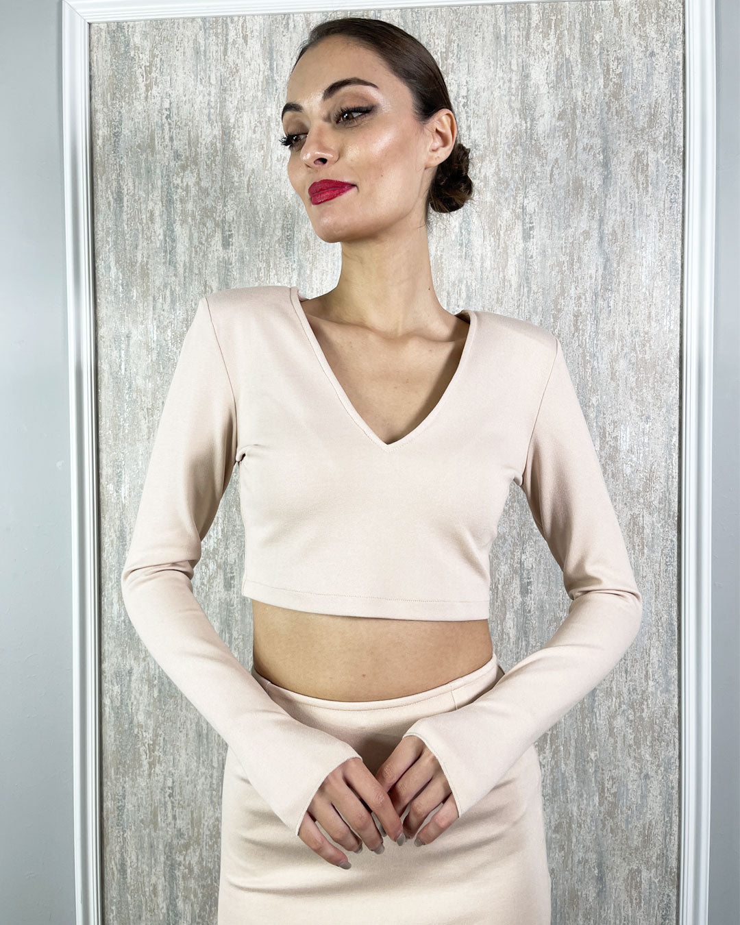 Burcu Aslan Blouse AR CROP BLOUSE