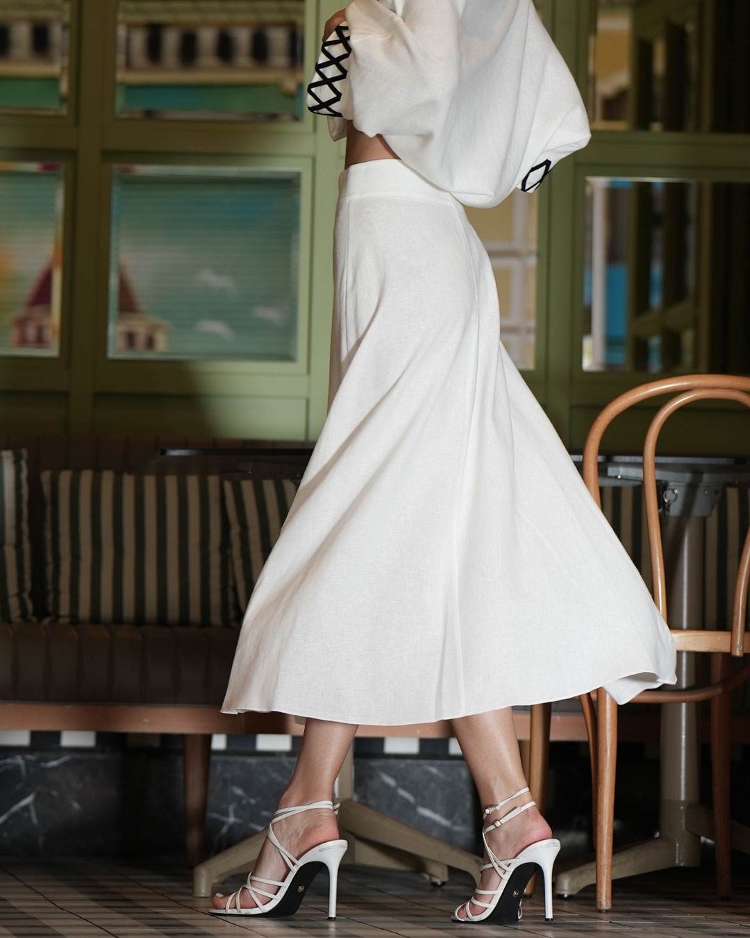 Burcu Aslan Skirt NELI LINEN SKIRT