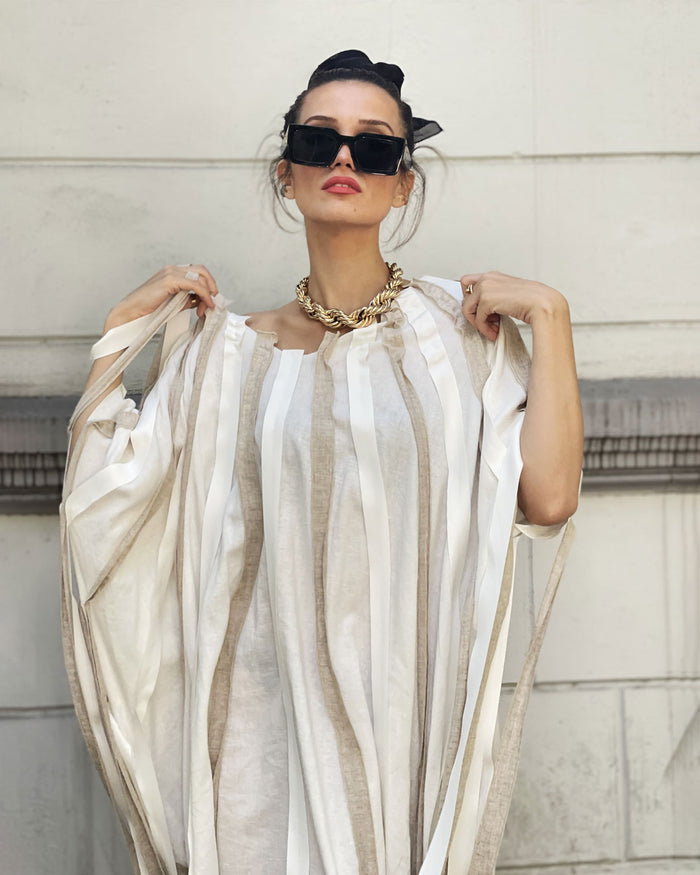 Burcu Aslan Dress OBU LINEN DRESS