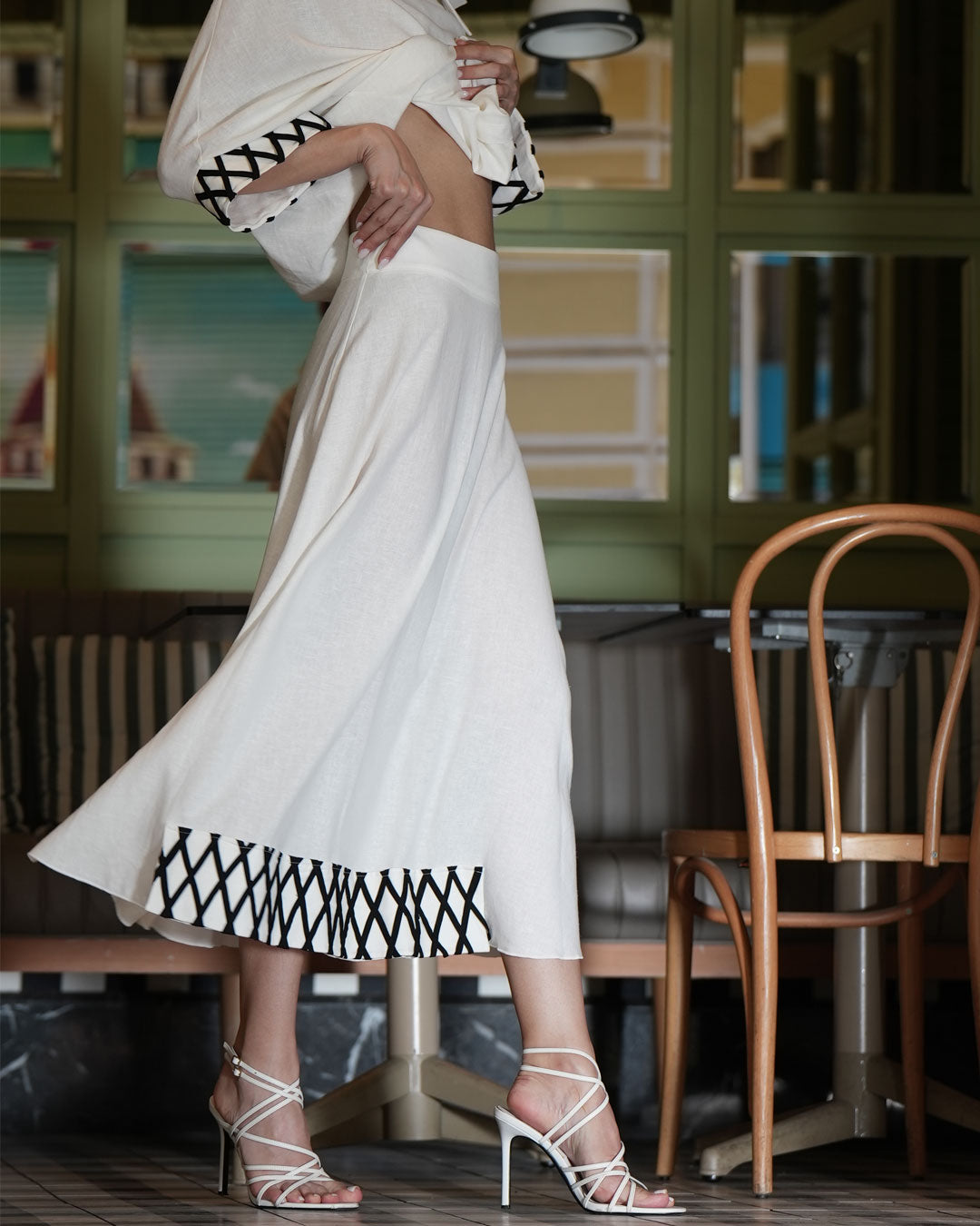 Burcu Aslan Skirt NELI LINEN SKIRT