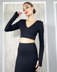 Burcu Aslan Blouse ELO CROP BLOUSE