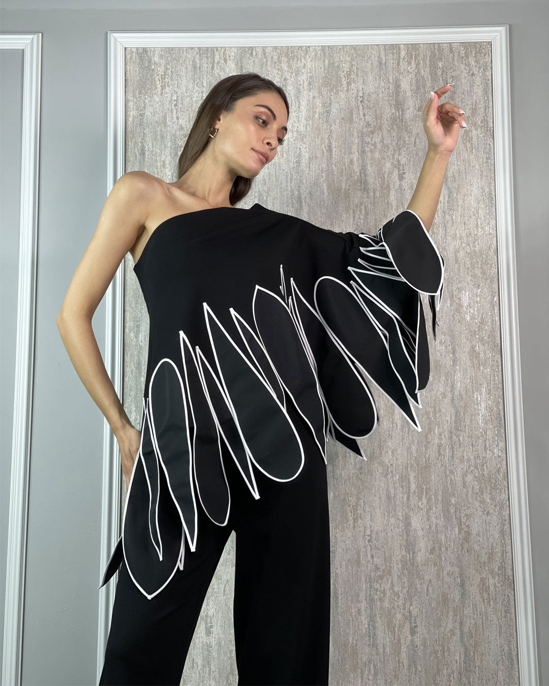 Burcu Aslan Blouse GORMA LIMITED EDITION FLEXIBLE CLOAK-BLOUSE