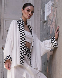 Burcu Aslan Kimono MOZE LINEN JACKET SHORT KIMONO