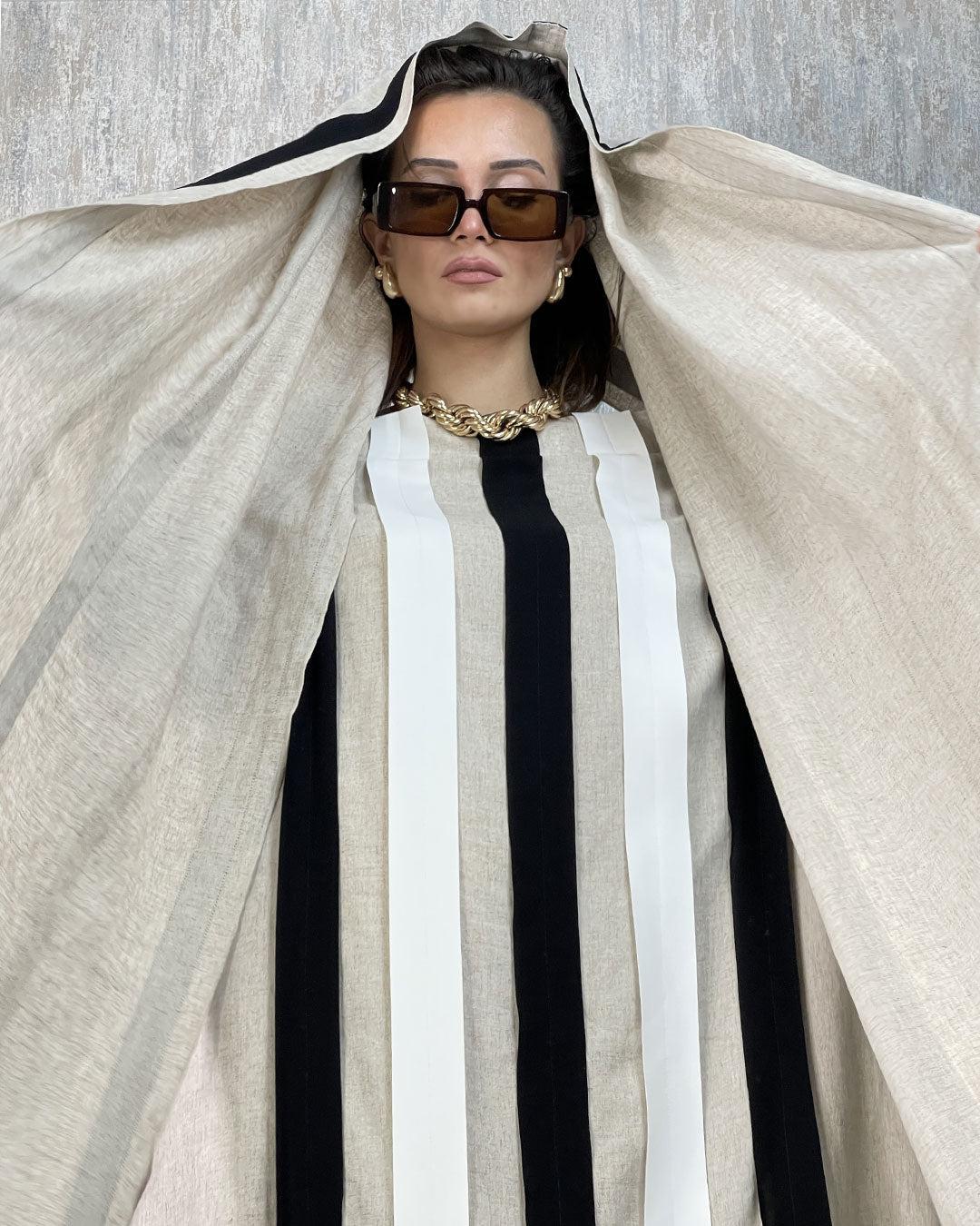 Burcu Aslan Dress TINOLA DRESS & SHAWL SET
