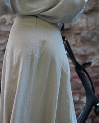 Burcu Aslan Skirt LANE LINEN SKIRT