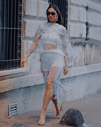 Burcu Aslan Dress MIROLA LOOK (TOTAL 4 PIECES)