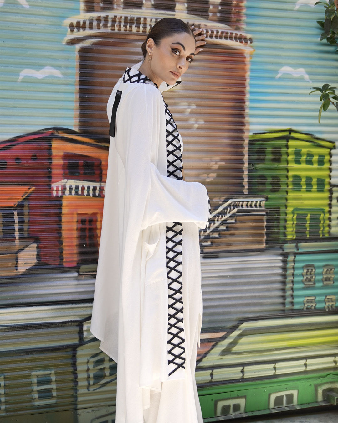 Burcu Aslan Kimono ETOS LINEN CAFTAN KIMONO