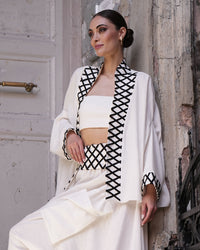 Burcu Aslan Kimono MOZE LINEN JACKET SHORT KIMONO