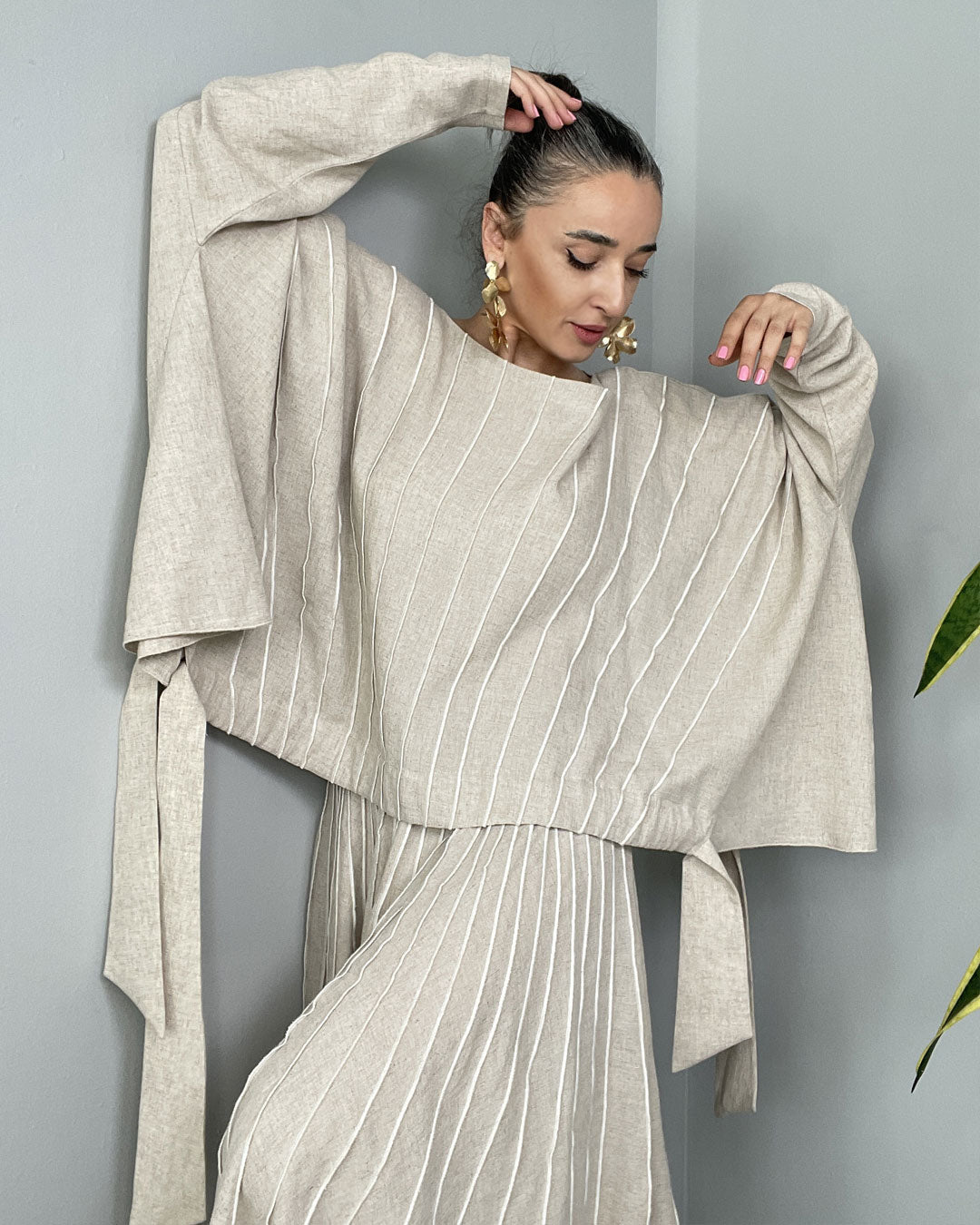 Burcu Aslan Blouse ZAVO LINEN BLOUSE