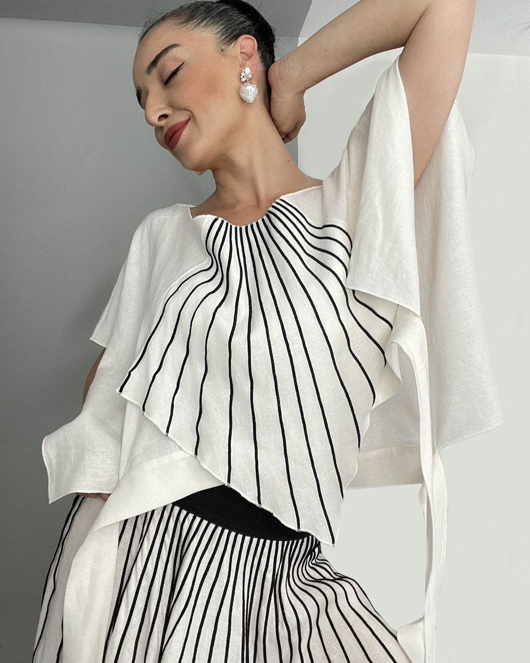 Burcu Aslan Blouse OLE LINEN BLOUSE