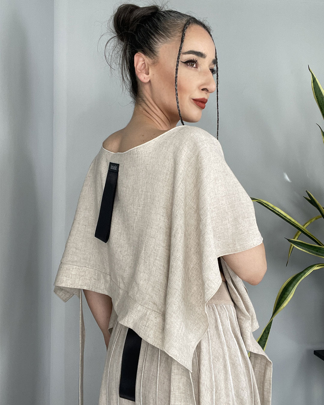 Burcu Aslan Blouse MUDI LINEN BLOUSE