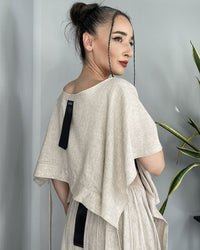 Burcu Aslan Blouse MUDI LINEN BLOUSE