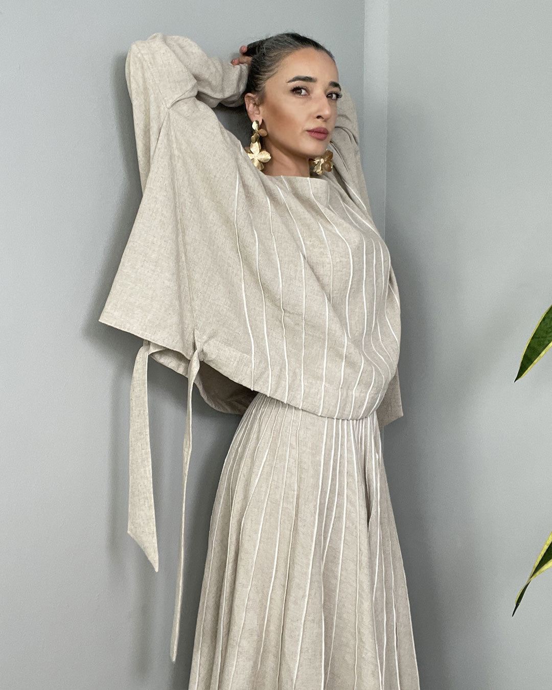 Burcu Aslan Blouse ZAVO LINEN BLOUSE