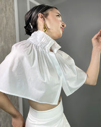 Burcu Aslan Top BAKEBA CLOAK / TOP/ BLOUSE