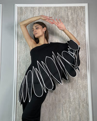 Burcu Aslan Blouse GORMA LIMITED EDITION FLEXIBLE CLOAK-BLOUSE
