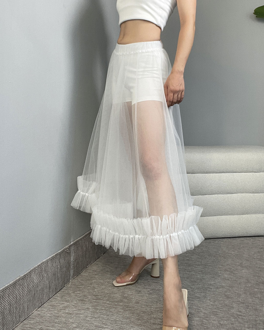 Burcu Aslan Skirt SABURA TULLE SKIRT