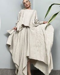 Burcu Aslan Skirt ZAVONA LINEN SKIRT