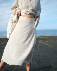 Burcu Aslan Skirt FASI LINEN SKIRT
