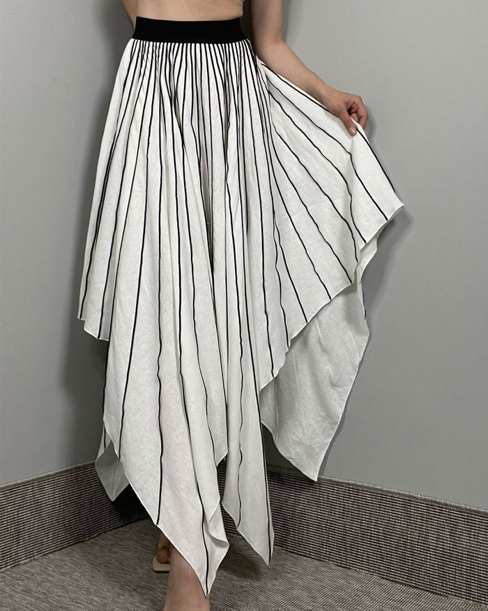 Burcu Aslan Skirt OLEZA LINEN SKIRT