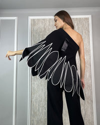 Burcu Aslan Blouse GORMA LIMITED EDITION FLEXIBLE CLOAK-BLOUSE