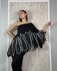 Burcu Aslan Blouse GORMA LIMITED EDITION FLEXIBLE CLOAK-BLOUSE