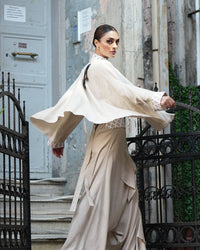 Burcu Aslan Jacket DONU LINEN JACKET SHORT KIMONO