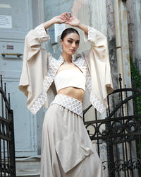 Burcu Aslan Jacket DONU LINEN JACKET SHORT KIMONO