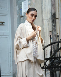Burcu Aslan Jacket DONU LINEN JACKET SHORT KIMONO