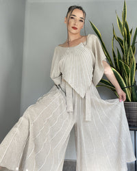 Burcu Aslan Pants MUDILA LINEN PANTS-SKIRT