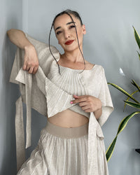 Burcu Aslan Pants MUDILA LINEN PANTS-SKIRT